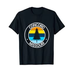 Missouri City Pride Pine Tree Retro Sunset Concord Missouri MO USA City Pride Retro Sunset T-Shirt