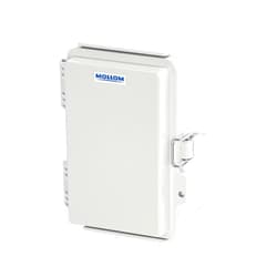 Mollom Outdoor Junction Box for Electrical Project Waterproof IP67 with Hinged Grey Cover, Stainless Steel Latch, Mounting Plate, and Wall Brackets(150x100x90mm | 5.9x3.9x3.5In)