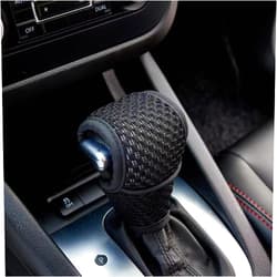 UZZH Car Gear Shift Knob Cover, Automotive Automatic/Manual Stick Gear Shifter Knobs Cover, Shifting Handle Protector, Vehicle Interior Decoration Accessories Universal for Car, SUV, Truck (Black)