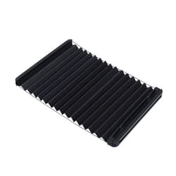 Funomo Thin Shade Ready for RV Entry Door, Thin Shade RV Door Window for Lippert Prepped Entry Door, Lippert RV Door Window 12'' x 21'', RV Pleated Blinds Cover for Camper Door Window, Black
