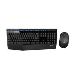 Logitech MK345 Wireless Combo Full-Sized Keyboard with Palm Rest and Comfortable Right-Handed Mouse, 2.4 GHz Wireless USB Receiver, Compatible with PC, Laptop,Black