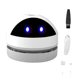 Hallocool Desktop Vacuum Cleaner Mini Desk Vacuum Cleaner Portable Dust Crumb Sweeper Cute USB Vacuum for Picking up Crumbs Eraser Crumbs Pet Hairs Flakes Tiny Items on Desk Tabletop Keyboard
