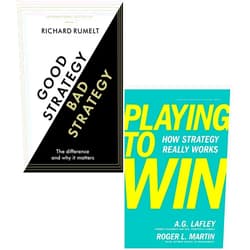 By Richard P. Rumelt (Author), A.G. Lafley (Author), Playing to Win By A.G. Lafley & Roger L. Martin (Contributor), Good Strategy/Bad Strategy By Richard Rumelt (Contributor) & 1 more Good Strategy Bad Strategy, Playing to Win [Hardcover] 2 Books Collection Set