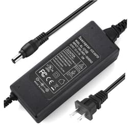 Suacopzar AC 100-240V to DC 12V 10A Power Supply Adapter Converter Transformer, 12 Volts 10 Amps Power Transformer 5.5x2.5mm & 5.5x2.1mm Tip, 12V AC to DC Converter for LED Strip Light CCTV Cameras 3D Printer