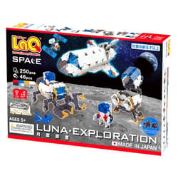 Yoshiritsu LaQ Space Series Lunar Exploration | 250 Pieces | 6 Models | Age 5+ | Creative, Educational Construction Toy Block | Made in Japan
