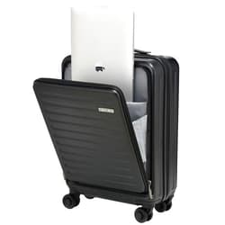 TydeCkare 20 Inch Carry On Luggage with Front Pocket, 21.65 * 15.35 * 7.87