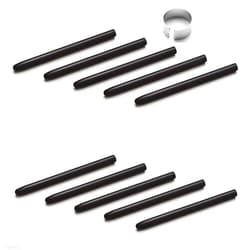 Xspeedonline 10Pcs Black Pen Nibs tip Refill with Removal Ring for Wacom CTL CTH 471 671 472 490 690 4100 6100 Intuos4 5