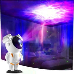 Kathlighting Astronaut Galaxy Projector Night Light - 360° Rotating Star Nebula Projector with Remote Control, Kids Bedroom Decor, LED Space Lamp for Sleep, Party, Christmas Gift