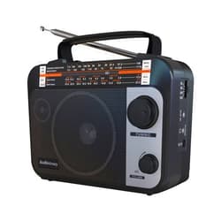 Audiocrazy Multi-Band AM/FM/SW1-2 Radio Transistor Radio AC or Battery Operated with Best Reception Big Speaker and Precise Tuning Knob with AUX in & 3.5mm Earphone Jack
