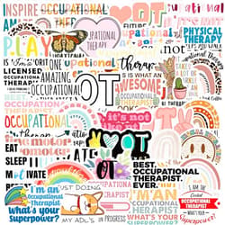 Vitzrboz Occupational Therapist Stickers,OT Stickers,Water Bottle Laptop Journal Stickers,Occupational Therapist Gift