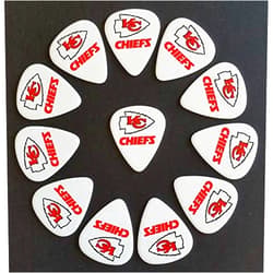 Generic imprinted guitar picks Chiefs Logo Guitar Picks (12 Picks) - (Buy 2, save 50% on 2nd)