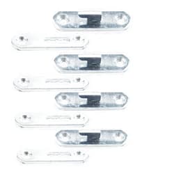 Antrader 3-Inch Bed Rail Fasteners,Wood Bed Rail Connecting Fittings Zinc Round Bed Hook Set of 4