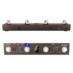 MVAVE M-VAVE Chocolate Plus Wireless Midi Controller Programmable Wireless Midi Controller 4 Buttons Portable Rechargeable MIDI Foot Controller (MIDI Chocolate Plus)