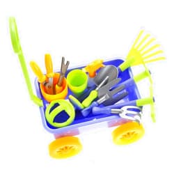PowerTRC Garden Wagon & Tools Toy Set 15 Pcs Kids Gardening Tools & Wagon Toy Set – Outdoor Toddler Toys Kids Gardening Set – Beach, Sand, Garden Toys