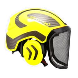 Protos GmbH Integral Arborist Helmet - Hi-Viz Yellow & Carbon