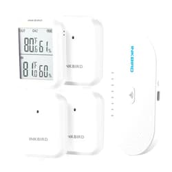 INKBIRD WiFi Thermometer Hygrometer 3 Pack, Indoor Outdoor Wireless Temperature Humidity Sensor with App Notification Alert, Export Data, for Room Kitchen Courtyard Brewhouse