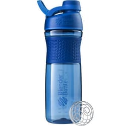 BlenderBottle SportMixer Shaker Bottle Perfect for Protein Shakes and Pre Workout, 28-Ounce, Navy