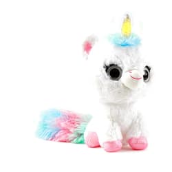 WowWee Ploosh Glowcorns - Unicorn Interactive Plush with Light-up Horn