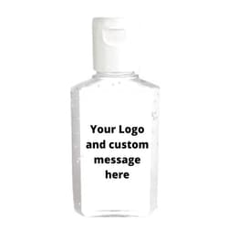 9 by Neetz Custom Hand Sanitizer Labels | Your Logo and Custom Message | Sheet of 20 Labels (Rectangle 2.25