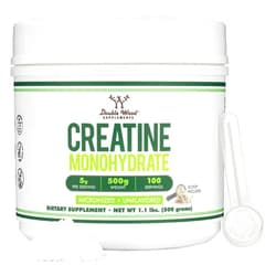 Double Wood Supplements Creatine Monohydrate Powder 1.1lbs (100 Servings of 5 Grams Each - Third Party Tested Micronized Creatine Powder) Unflavored, Keto, Vegan Friendly (with Scoop)(Creatina Monohidratada) by Double Wood