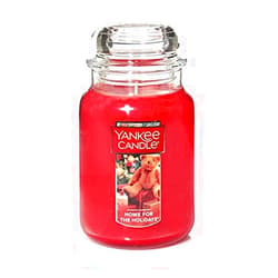 Yankee Candle Home for the Holidays Scented, Classic 22oz Large Jar Single Wick Candle, Over 110 Hours of Burn Time