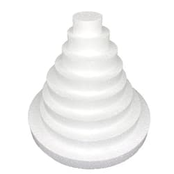 Crafts Central Smooth Foam Circle Discs for Arts & Crafts and DIY (12x12x1 Inch, 6-Pack)
