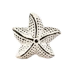 MarktSq Set of 4 Star Fish Cabinet Knob in Distressed White