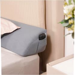 Aurako King Size Bed Wedge Pillow Headboard Pillow Mattress Wedge Bed Gap Filler Triangle Memory Foam Wedges Body Positioners for Sleeping Body Lumbar Backrest Reading Bolster Pillow