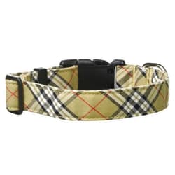 Toto & pal Toto&Pal Royal Tartan Plaid Collar Beige 25mm