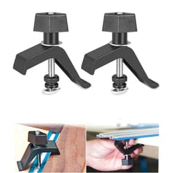 USSKYBOY KMA7520 Universal Track Clamps Used for Accu-Cut Products, Adaptive Cutting System, A Shop-Made Jig or Fixture, for Kreg Trak Products (2 Pack)