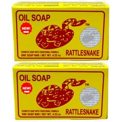 JABON DE ACEITE VIBORA DE CASCABEL Jabon de aceite de vibora de cascabel (140g) jabon para la cara y todo el cuerpo- Ayuda a eliminar el acne y paño/Rattlesnake soap (4.93 (2)