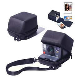WOGOZAN Protective Case for Polaroid OneStep, OneStep+, Onestep 2,Now, Now+ Gen 2, I-Type Instant Film Camera - Hard Shell Camera Case with Black Picture Holder Case（Black）(No Camera)
