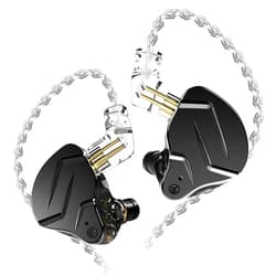 erjigo KZ ZSN PRO X Hybrid Banlance Armature with Dynamic in-Ear Earphone ERJIGO ZSNPROX 1BA+1DD HiFi Headset ZSNPRO X erabuds (Without Mic, Black)