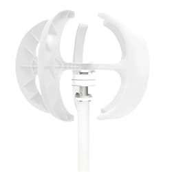 Gdrasuya10 Wind Turbine Generator, Wind Turbine Generator 5 Blade Lantern vertical Axis W/Controller 600W 12V (24V)