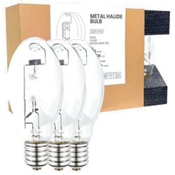 GRUOTVSZAK MH250/U/MOG MH E39 Mogul Base Metal Halide 250 Watt Dusk to Dawn Bulb 4000K 21000lm ANSI Code M58 ED28 Clear Bulb 3 Pack