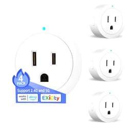 ExIoTy Smart Plug, Works with Alexa, Simple Setup with One Voice Command, Remote Control, Timer & Schedule & Group Controller, Bluetooth Mesh Outlet, Alexa Echo Required, ETL & FCC Certified (4 Pack)