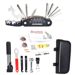 Boulder Tools Bike Repair Kit Portable - Bike Pump Portable - Bicycle Repair Kit for Mountain Bike, Trike Bike - Emergency Compact Bicycle Tool Kit - Gift for Beginner and Pro Cyclist