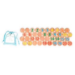 THE FRECKLED FROG Matching Pairs | Numbers | Set of 40 | Ages 2+ | Wooden Memory Game | Match Numbers 1-20 | Counting Toy for Kids