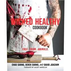 By Chad Sarno (Author), Derek Sarno (Author), David Joachim Woody Harrelson (Foreword) & 1 more The Wicked Healthy Cookbook: Free. From. Animals.