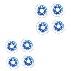 TOBBOMEY 2sets Pulley Skateboard Wheels Skates Skateboarding Skate Shoes Roller Skating Skateboards Skaing Shoes Replacement Wheels High-elastic Wheels for Skate Blue Polyurethane Pu 4pcs*2