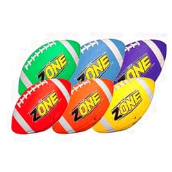 Palos Sports Inc. The Zone PowRGRIP Football Junior Size - Set of 6 Colors
