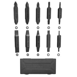 NexTool, Bit Kit, 10 Double-Ended Screwdriver Bit Set for Multi-Tools, NexTool Pocket Tool E1 and Flagship Captain, Slot, Phillips, Hex and Torx Bits with Storage Case Perfect for Camping, on the Go