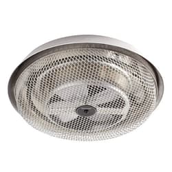 Broan-NuTone 157 Low-Profile Fan-Forced Ceiling Heater, Enclosed Sheath Element for Bathroom, Kitchen, and Home, Standard, Satin Aluminum