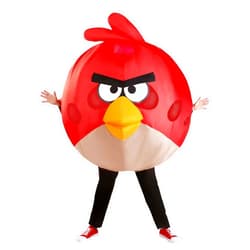 Fun Costumes Inflatable Adult Red Angry Birds Costume for Men and Women | Angry Birds Halloween Outfit