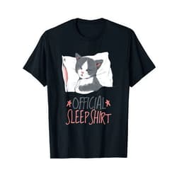 Snoozing Cat Apparel Co. Sleeping Cat Official Sleep T-Shirt