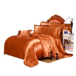 Nova Decore Comforter - 7 Piece Satin King Size Comforter Set (Comforter + Flat Sheet + Fitted 15'' + 4 Pillowcases) 400 GSM Comforter Set with Sheets(Cal-King Brown)