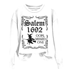 Generic halloween crewneck sweatshirt Casual Pumpkin Graphic Tees Trendy Long Sleeve Crew Neck Tops Workout Fall Tunic Blouse