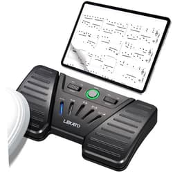 LEKATO Wireless Bluetooth Page Turner Pedal Music Page Turner Pedal for Ipad,Tablets Android IOS Phones Rechargeable Wireless Foot Pedal Silent Page Turner Ipad Page Turner for Hands-Free