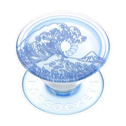 PopSockets Plant-Based Phone Grip with Expanding Kickstand, Eco-Friendly PopSockets for Phone -Translucent Ocean