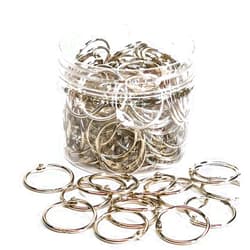 Otylzto 120pcs Binder Rings 1 Inch,Metal Rings, Book Rings,Paper Rings, Key Rings, Binder Ring, Metal Rings,Office Products